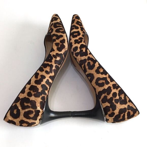 Franco Sarto Brown Calf Hair Duran2 Pointed Toe Heels Size 9 1/2 - Picture 3 of 13